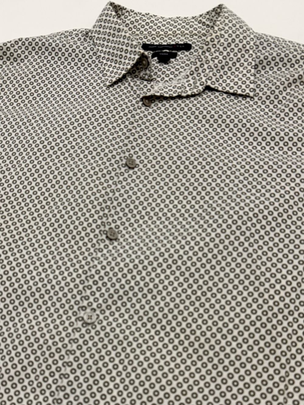 John Varvatos USA Luxe Button-Down Designer Shirt with Circle Pattern